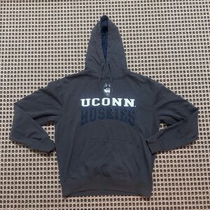 UConn Huskies Gray Cotton Hoodie Size Medium